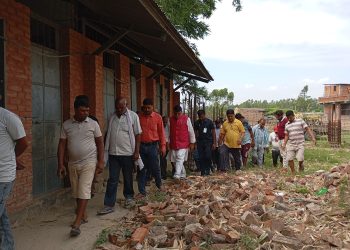 बिश्रामपुरको महेन्द्र आधारभूत विद्यालयको जीर्णोद्धारका लागि पहल, प्रदेश अध्यक्ष सोनलद्वारा प्रतिबद्धता
