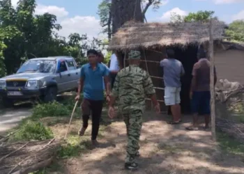 रौतहटमा वन अतिक्रमण हटाउने कार्य तीव्र, भोटे टोलमा लगाइएको बाली र टहरा नष्ट