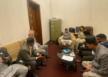 सदनको अवरोध हटाउन प्रमुख सचेतकहरूसँग छलफलमा सभामुख