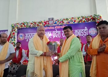 जनकपुरधाममा मुख्यमन्त्री अन्तर प्रदेश राष्ट्रिय कबड्डी प्रतियोगिता सुरु, खेलकुद मन्त्री प्रमोद जैसवालद्वारा उद्घाटन
