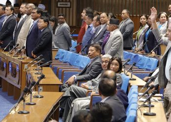 प्रतिनिधिसभा बैठक बस्दै नबसी भाेलि दिउँसाे १ बजेसम्मका लागि स्थगित