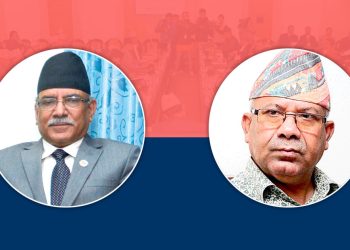 सदनको गतिरोध खुलाउन प्रचण्ड र नेपालबीच छलफल, दुई बुँदे ड्राफ्टमा सहमति