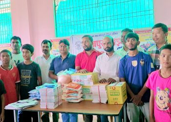 छात्रावासमा सहयोग गरेर भोजपुरी टाइम्सले मनायो बार्षिकोत्सव