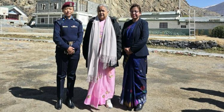 प्रधानमन्त्री सुशीला कार्की मुस्ताङ पुगिन्, महिला नेतृत्वको स्वागत र प्रशासनसँग भेटघाट