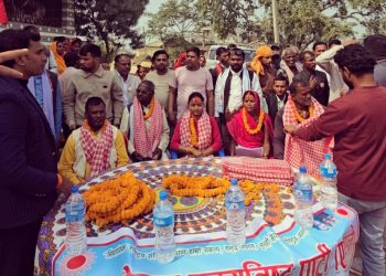 पर्सा क्षेत्र नं २बाट नेकपा एमाले उम्मेदवार रिमा यादवको घरदैलोमा जनलहर बढदै