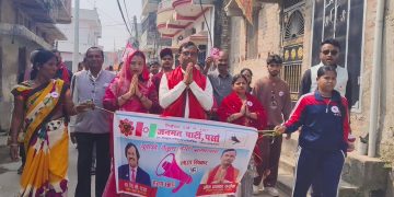 वीरगञ्जमा सर्राफको घरदैलो अभियान: स्थानीय समस्यामा प्रत्यक्ष जोड