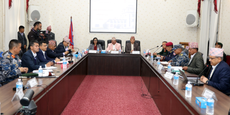 उच्चस्तरीय निर्वाचन सुरक्षा समिति बैठक जारी, फागुन २१ को निर्वाचनको तयारी