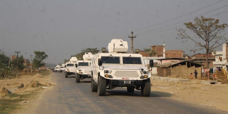 रौतहटमा निर्वाचन लक्षित सेना गस्ती तीव्र, सुरक्षा सतर्कता उच्च