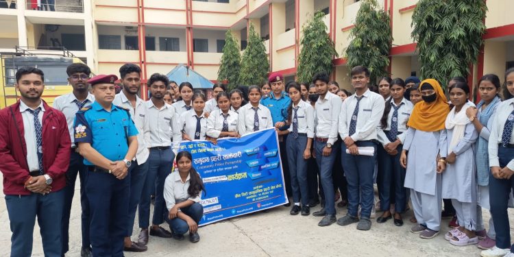 वीरगञ्जमा १२० विद्यार्थीलाई साइबर अपराध सम्बन्धी प्रशिक्षण