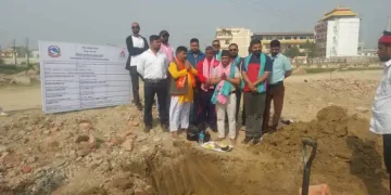 नारायणी रंगशालाको प्याराफिटको पुननिर्माण कार्यको शिलान्यास