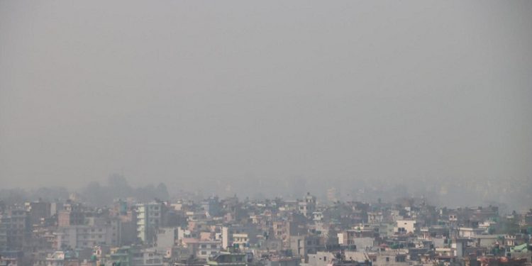 काठमाडौँमा वायु प्रदूषण फेरि बढ्यो