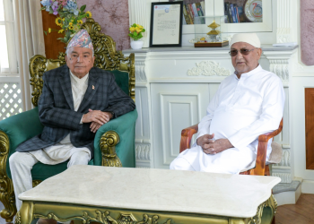 ओलीलाई समवेदना दिन राष्ट्रपति पौडेल गुन्डु पुगे