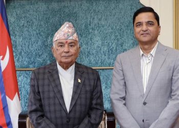 एमाले उपमहासचिव भट्टराईद्वारा राष्ट्रपतिसँग भेट