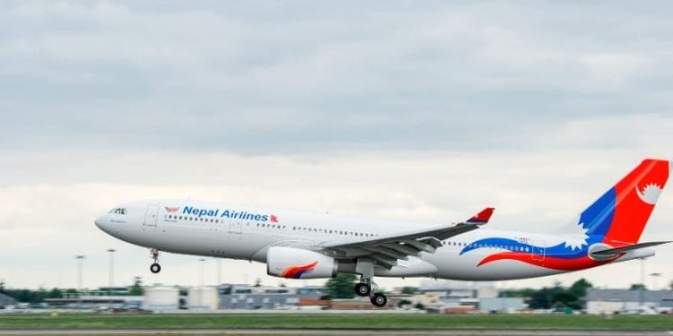 नेपाल एअरलाइन्सले काठमाण्डौ–दुबई–काठमाण्डौ विशेष उडान गर्दै