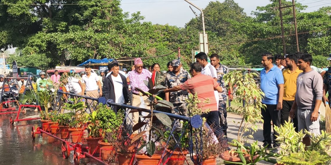 बिरगंज स्थित मितेरी पुल क्षेत्रमा वृक्षरोपण तथा सरसफाइ कार्यक्रम भब्यरुपमा सम्पन्न