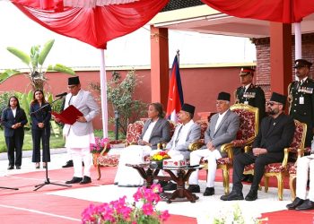 राष्ट्रियसभाकी उपाध्यक्ष लीला भण्डारीद्वारा पद तथा गोपनीयताको शपथ